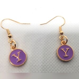 ‼️B2G1 Y Initial Earrings, New